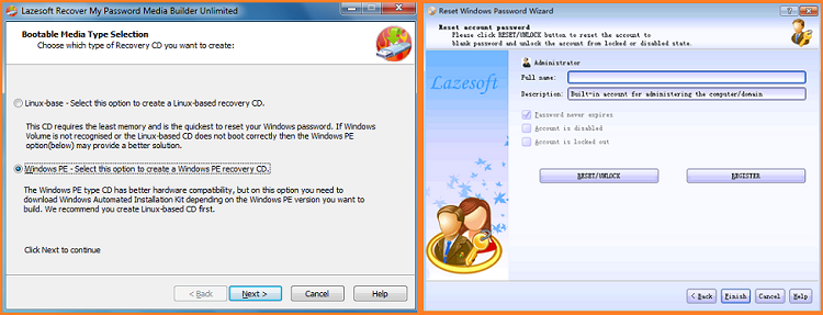 download lazesoft windows password recovery